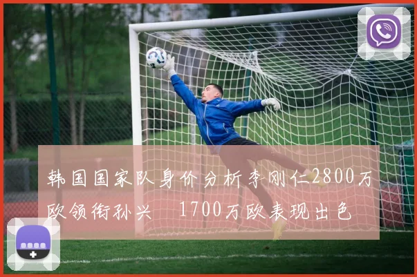 韩国国家队身价分析李刚仁2800万欧领衔孙兴慜1700万欧表现出色
